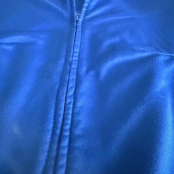 Adidas Royal Blue Jacket with White Stripes - Picture 2 of 5